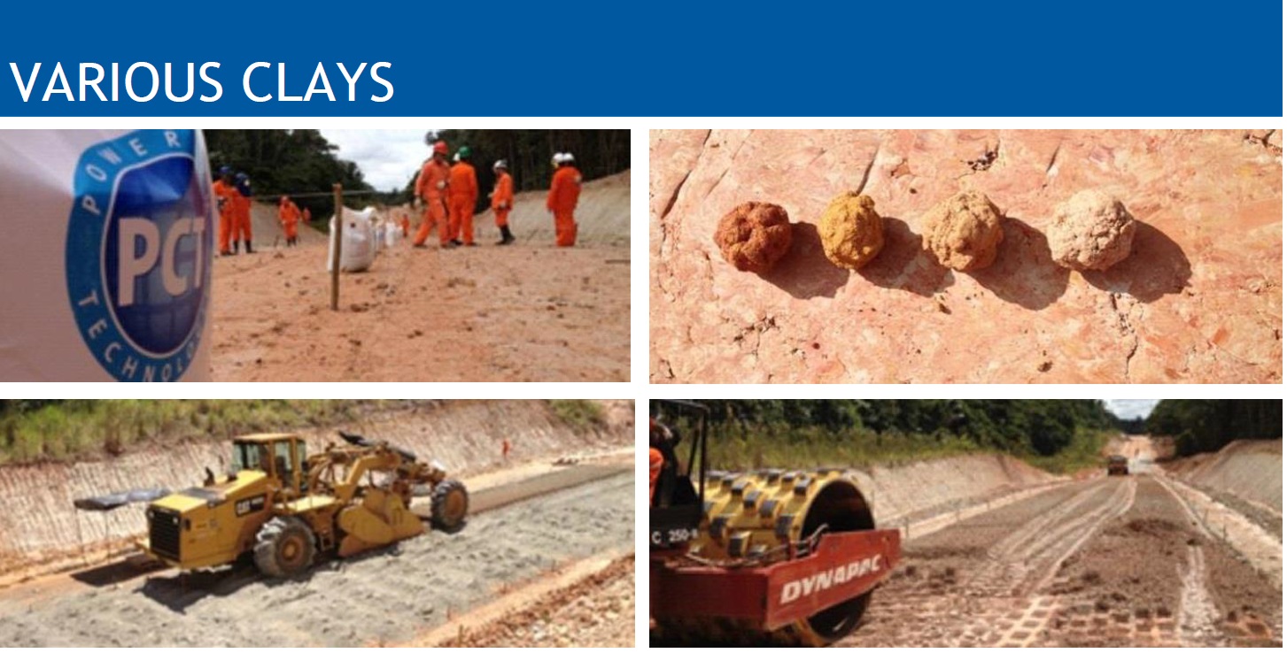 RoadCem advantages - Clays